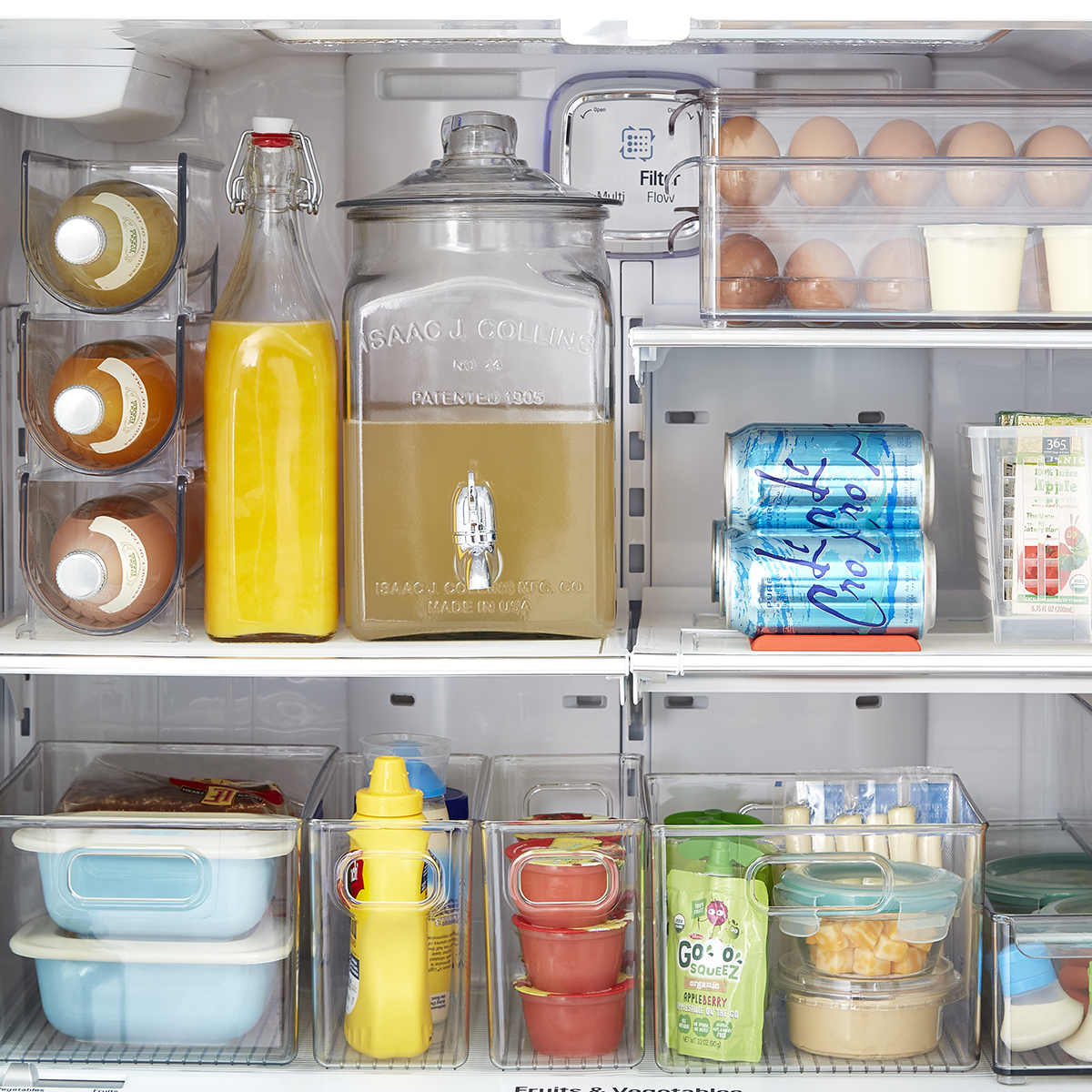 top freezer refrigerator organization